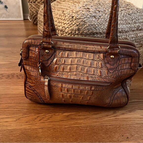 Brahmin Ltd. Edition Vintage - Toasted Almond Collection - Three Compartment Bag